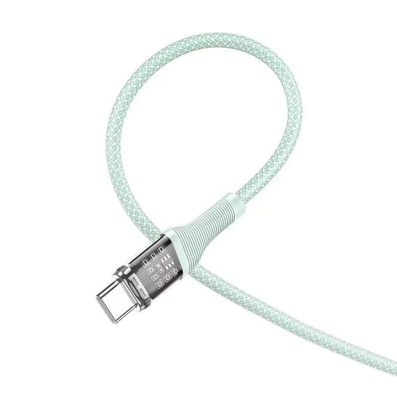 U111 Type-C To Type-C Transparent Discovery Edition 60W Charging Data Cable