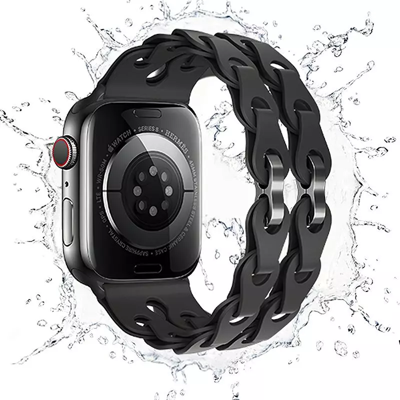 WA28 Flexible Series Fashion Hollow Silicone Strap (38/40/41/42Mm) WA28 Flexible Series Fashion Hollow Silicone Strap (38/40/41/42Mm)