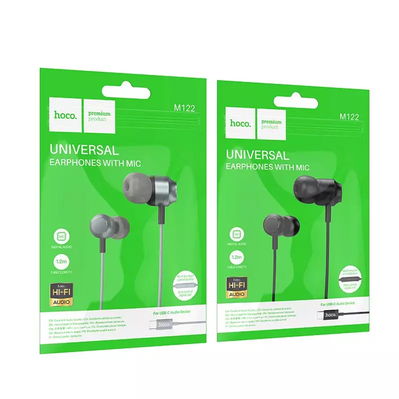 M122 Power Metal Universal Digital Earphones With Microphone Type-C M122 Power Metal Universal Digital Earphones With Microphone Type-C