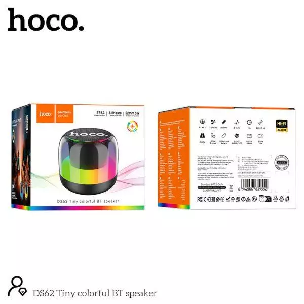 DS62 Tiny Colorful BT Speaker