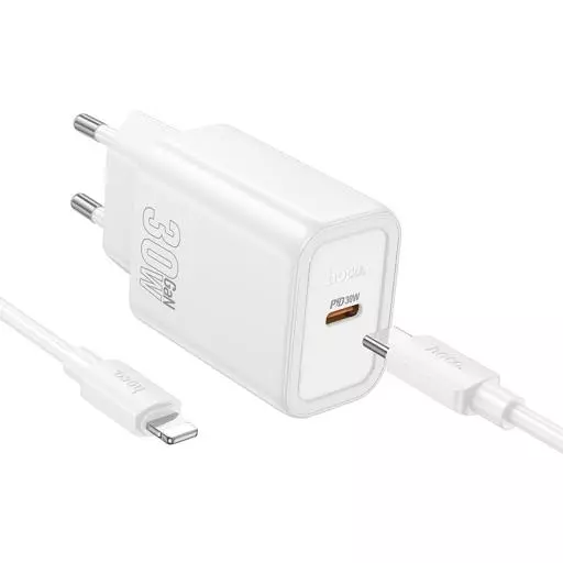 N62 Gentle Single Port PD30W Charger Set(C To IP)(EU)