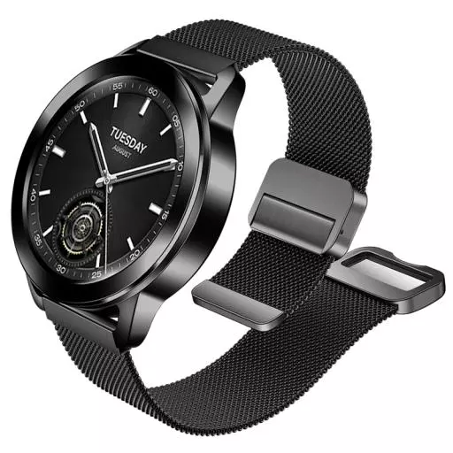 WH07 May Series Two-section Double Magnetic Buckle Milanese Strap(20mm)