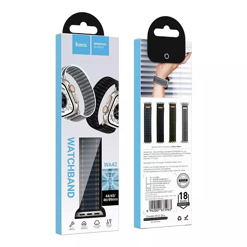 WA42 Fabric Series Loop Wave Pattern Nylon Strap(44/45/46/49mm) WA42 Fabric Series Loop Wave Pattern Nylon Strap(44/45/46/49mm)
