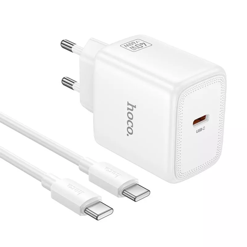 N83 Profit Single Port PD40W Charger Set(C To C)(EU)