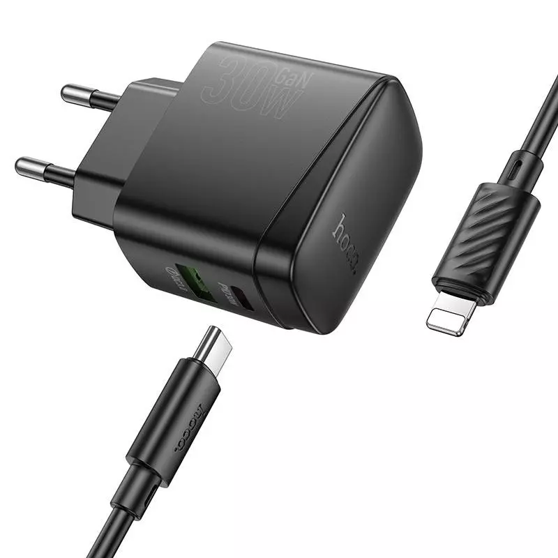 CS61A Bright PD30W+QC3.0 charger set(C to IP)(EU)