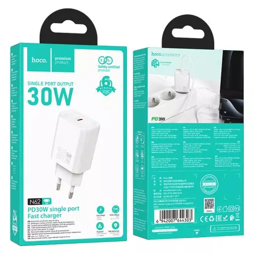 N62 Gentle single port PD30W charger(EU)