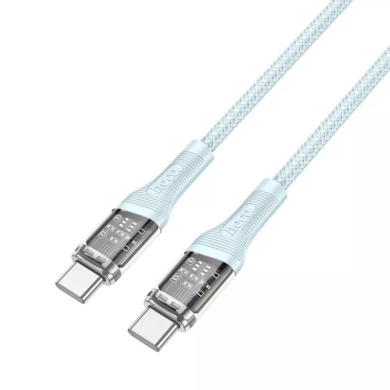 U111 Type-C To Type-C Transparent Discovery Edition 60W Charging Data Cable U111 Type-C To Type-C Transparent Discovery Edition 60W Charging Data Cable
