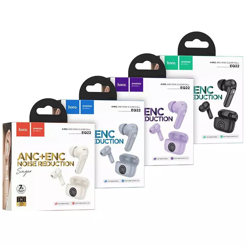 EQ22 Singer True Wireless ANC+ENC Noise Reduction BT Headset