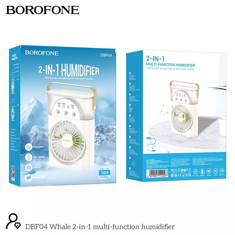 DBF04 Borofone Whale 2-In-1 Multifunction Humidifier