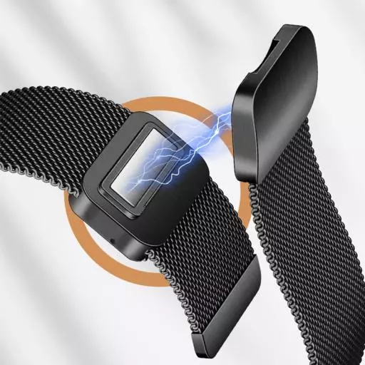 WH07 May Series Two-section Double Magnetic Buckle Milanese Strap(20mm)