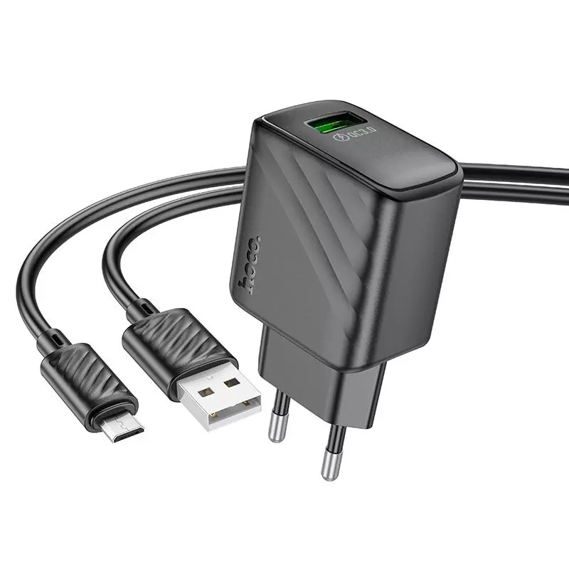 CS21A Rich Single Port QC3.0 Charger Set(Micro)(EU)