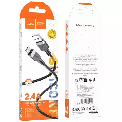 X109 Energy Silicone Charging Data Cable Micro(L=1M)