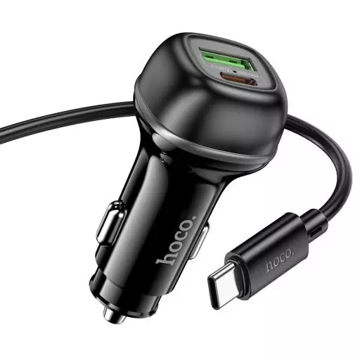 Z58A Rank 48W dual port PD30W+QC3.0 car charger set(C to C)