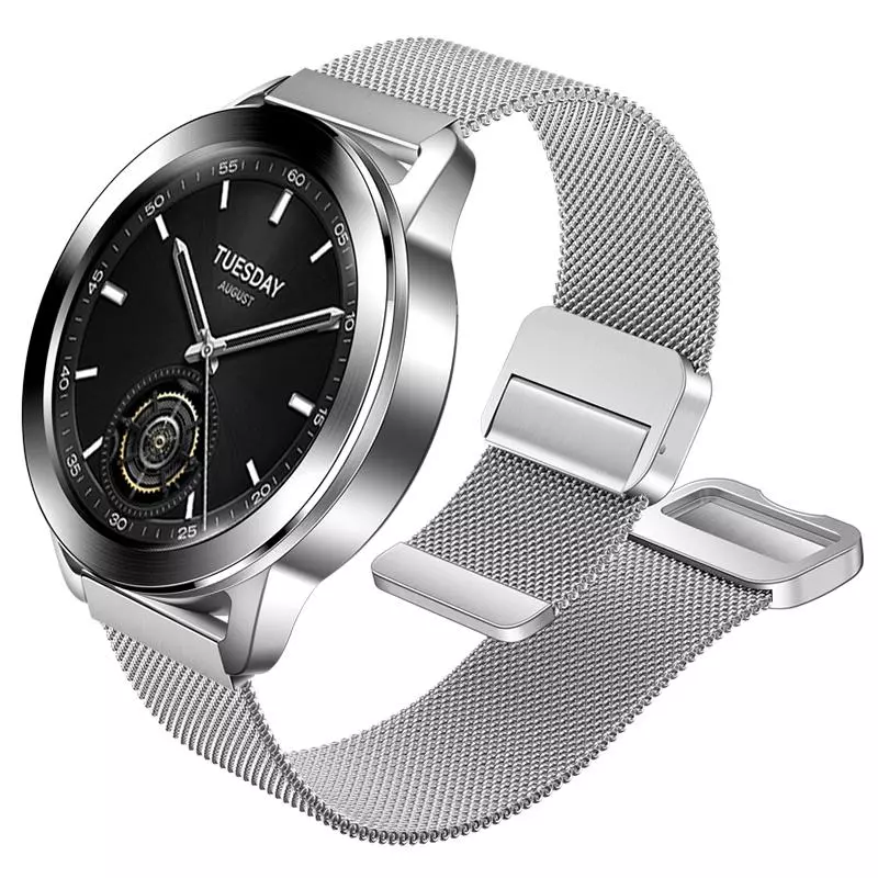 WH07 May Series Two-section Double Magnetic Buckle Milanese Strap(20mm)