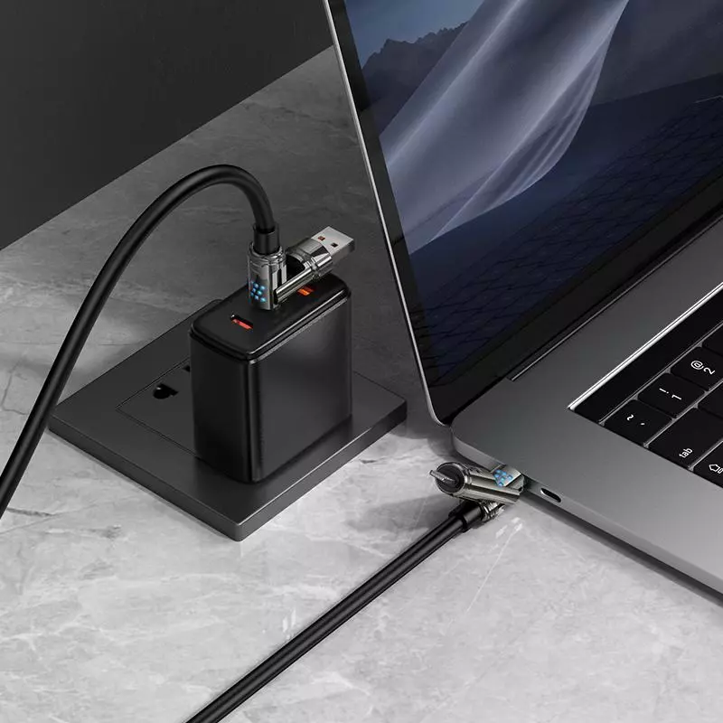 U143 Joy 240W 4-in-1 charging data cable USB/C to iP/C (1M) U143 Joy 240W 4-in-1 charging data cable USB/C to iP/C (1M)