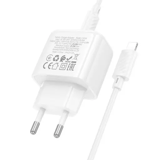 CS53A Surplus Single Port PD25W Charger Set(C To IP)(EU)