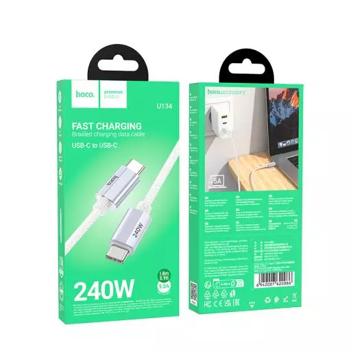 U134 Primero 240W charging data cable Type-C to Type-C(1.8M)