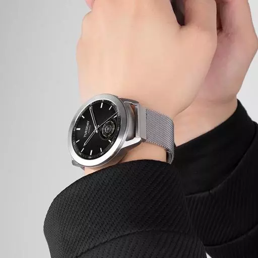 WH07 May Series Two-section Double Magnetic Buckle Milanese Strap(22mm)