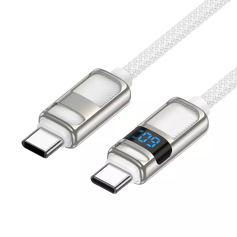 U137 Line 60W Charging Data Cable With Display C To C