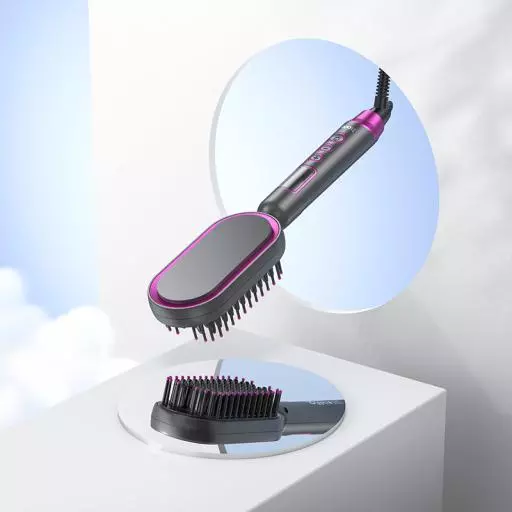 HP44 Electric Straightening Hair Comb With Digital Display(EU)