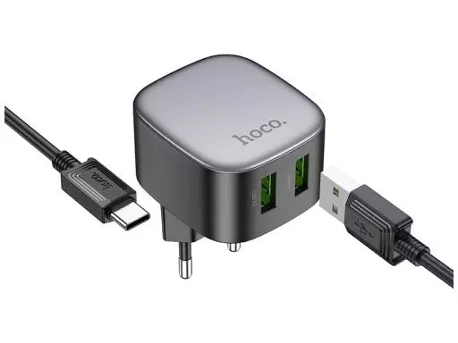 CS34A Rayo, dual USB-A 18W port wall charger TYPE-C