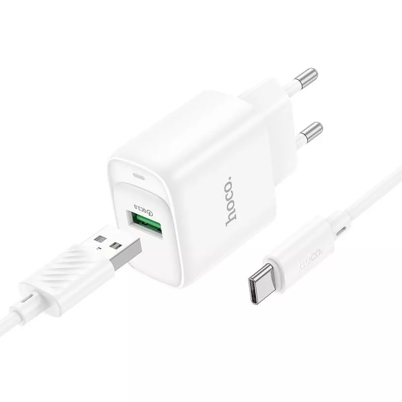C140A Smart Single Port QC3.0 Charger Set(Type-C)(EU)