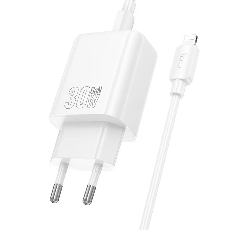 N62 Gentle Single Port PD30W Charger Set(C To IP)(EU)