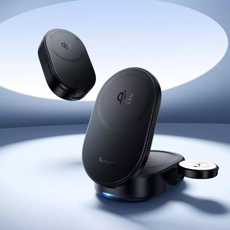 CQ23 Pole Qi2.2 3-In-1 Magnetic Wireless Fast Charger