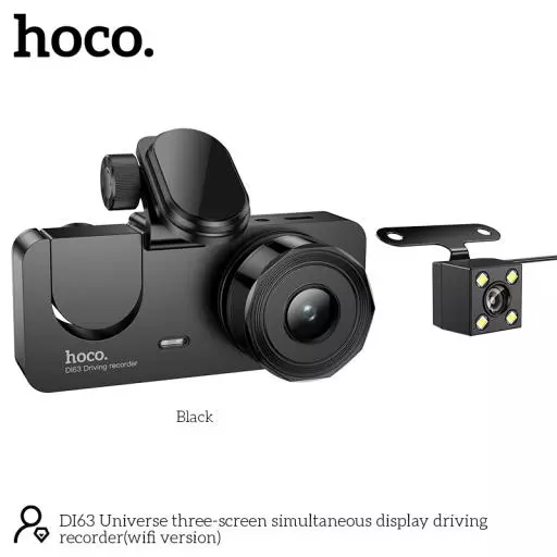 DI63 Universe Three-screen Simultaneous Display Driving Recorder(wifi Version)