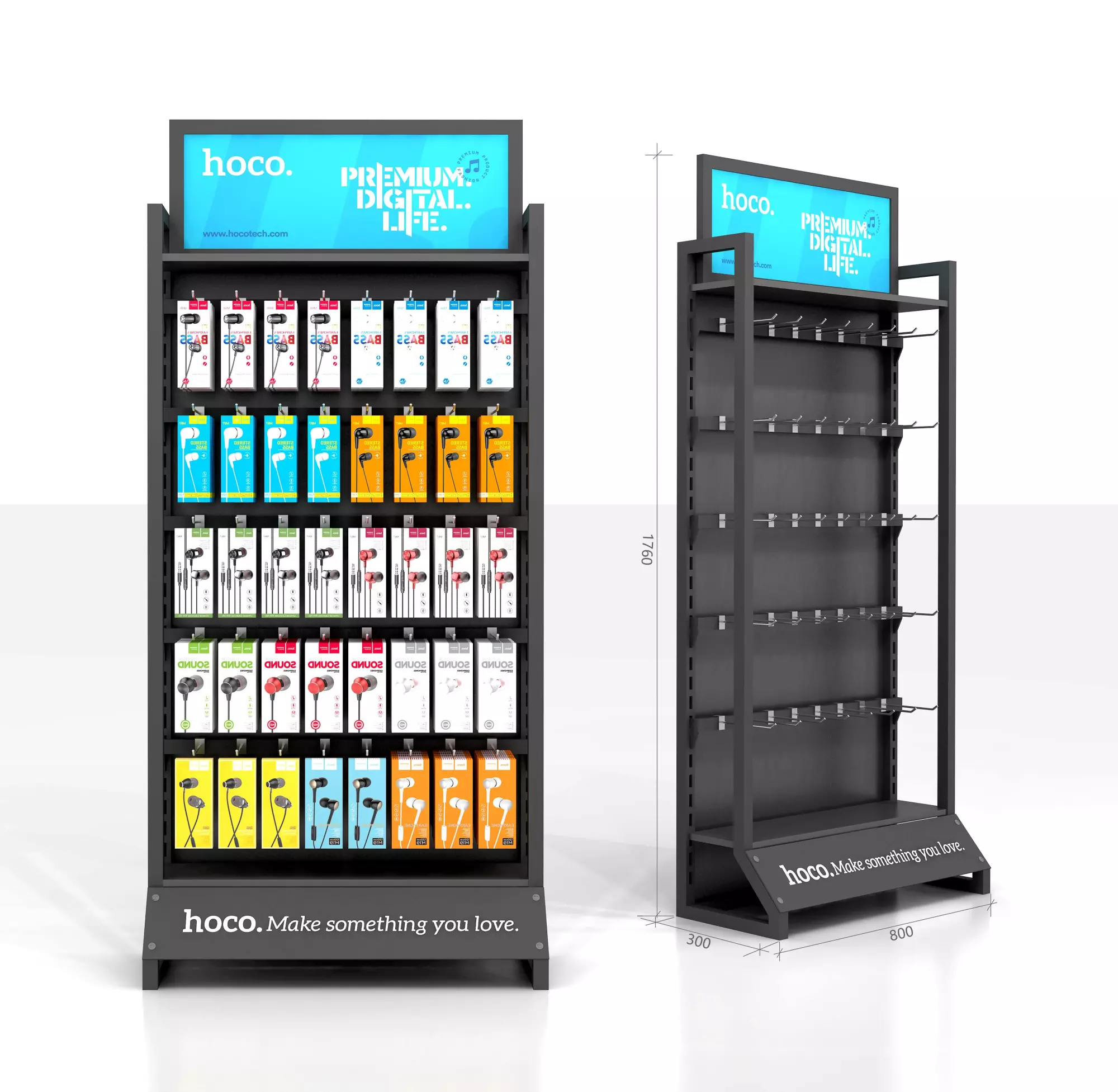HN12/BN04 Single-sided Promotional Hook Display Stand HN12/BN04 Single-sided Promotional Hook Display Stand