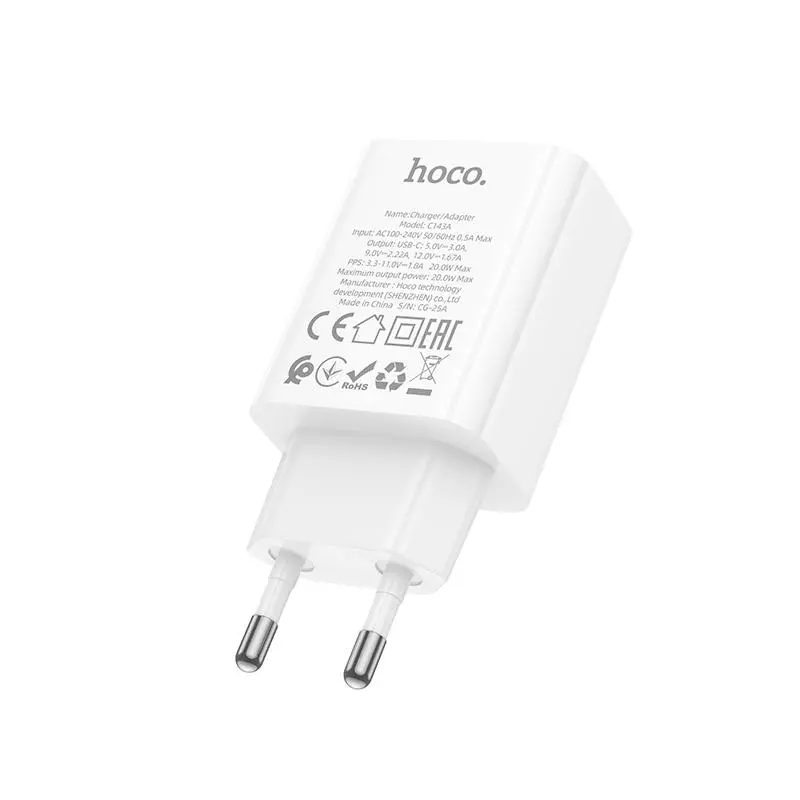 C143A Benefit Single Port PD20W Charger(EU)