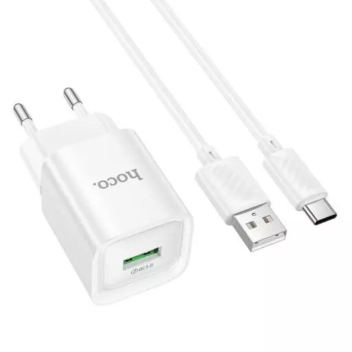 C145A Charm Single Port QC3.0 Charger Set(Type-C)(EU)