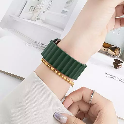 WA29 Flexible Series Buckle-free Magnetic Silicone Strap (44/45/46/49Mm)