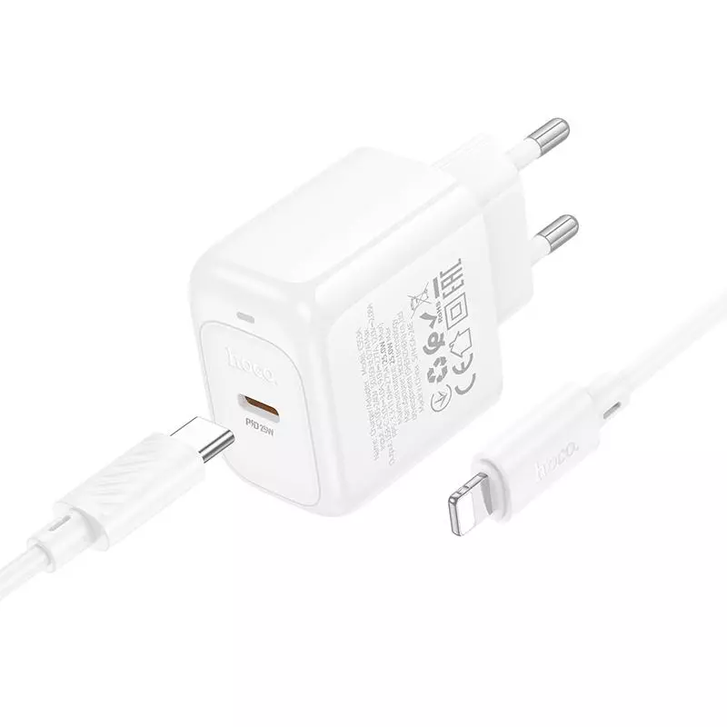 CS53A Surplus Single Port PD25W Charger Set(C To IP)(EU)
