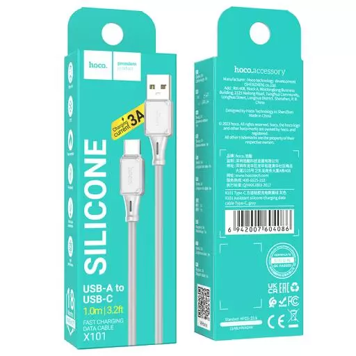 X101 Assistant Silicone Charging Data Cable Type-c
