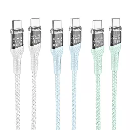 U111 Type-C To Type-C Transparent Discovery Edition 60W Charging Data Cable