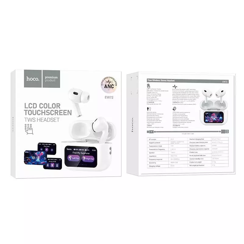 EW72 Soar true wireless ANC Noise Reduction touch screen BT headset