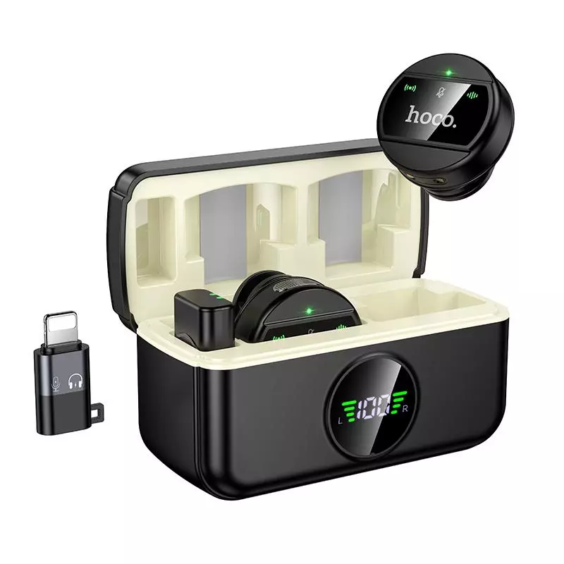 L22 Bright 2-In-1 Wireless Microphone With Case(iP/Type-C) L22 Bright 2-In-1 Wireless Microphone With Case(iP/Type-C)