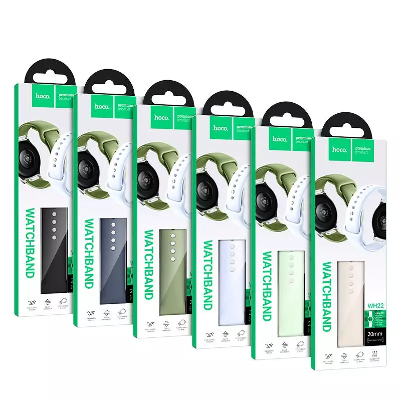 WH22 Flexible Series Push-type Silicone Strap(22mm) WH22 Flexible Series Push-type Silicone Strap(22mm)