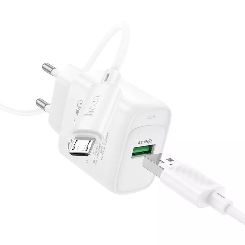 C140A Smart Single Port QC3.0 Charger Set(Micro)(EU)