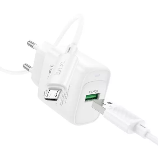 C140A Smart Single Port QC3.0 Charger Set(Micro)(EU)