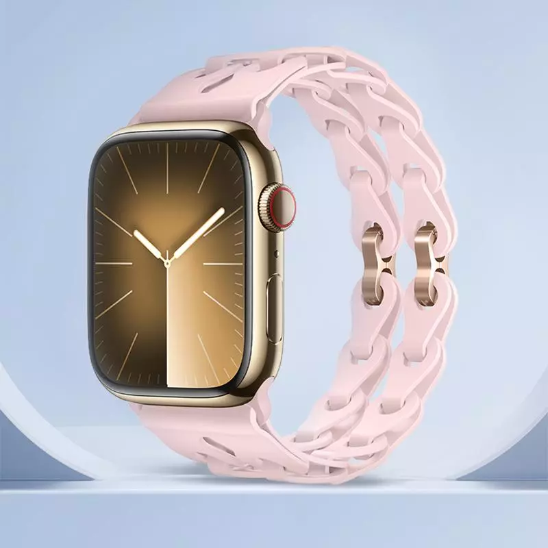 WA28 Flexible Series Fashion Hollow Silicone Strap (44/45/46/49Mm)