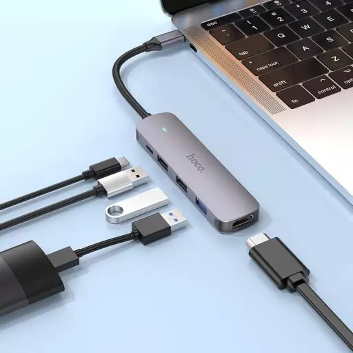 HB27 Type-C Multi-function Converter(HDTV+USB3.0+USB2.0*2+PD)