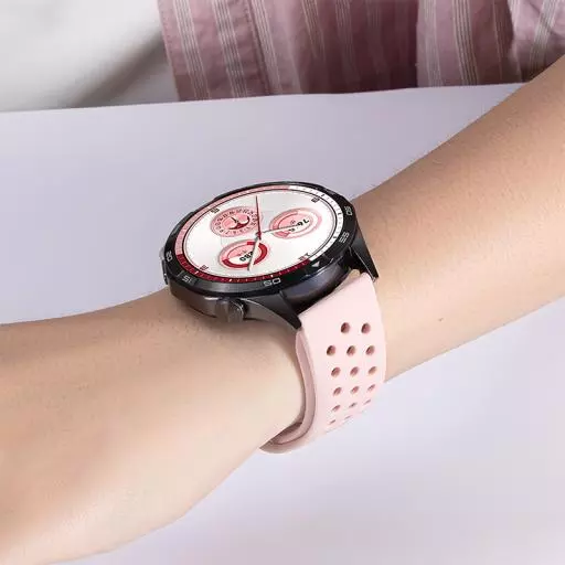 WH25 Flexible Series Hole Type Solid Color Silicone Strap(22mm)