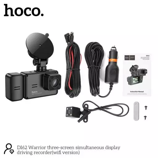 DI62 Warrior Three-screen Simultaneous Display Driving Recorder(wifi Version)