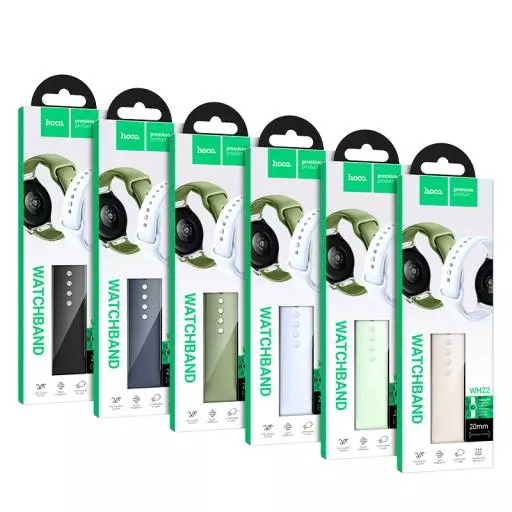 WH22 Flexible Series Push-type Silicone Strap(20mm)
