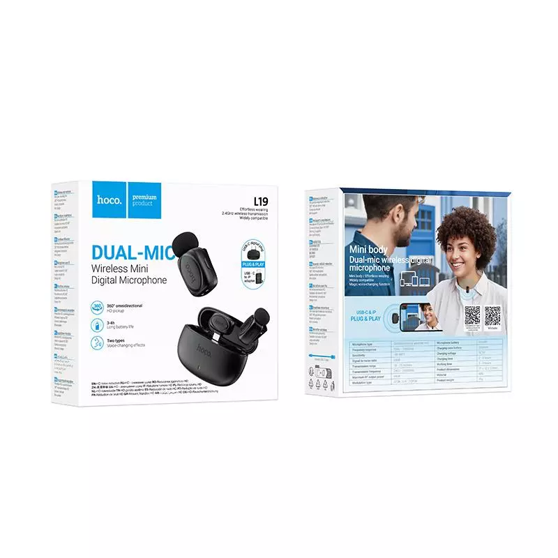 L19 Graceful Wireless Microphone(iP/Type-C) L19 Graceful Wireless Microphone(iP/Type-C)