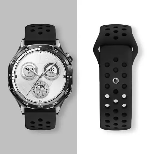 WH25 Flexible Series Hole Type Solid Color Silicone Strap(22mm)