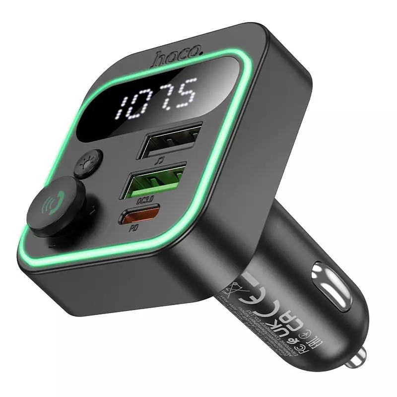 E85 Tiger PD20W+QC3.0 Car BT FM Transmitter