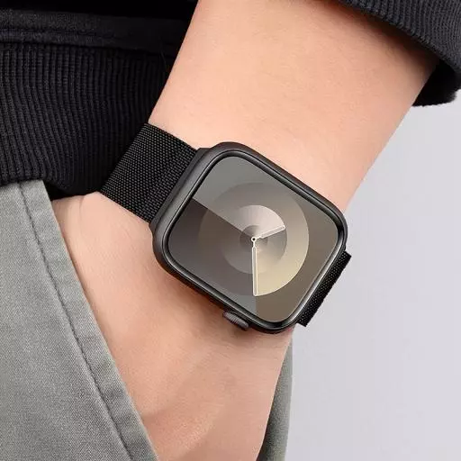 WA26 May Series Two-section Double Magnetic Buckle Milanese Strap (44/45/46/49Mm)